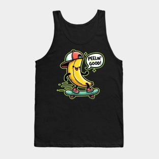 Peelin' Good: Skateboard Stunts Banana Style Tank Top